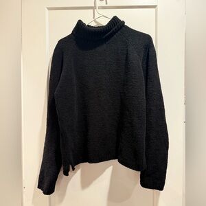 Orvis Classic Black Turtleneck Sweater Size XL